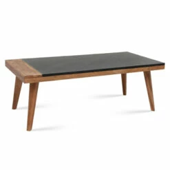 Best deal 🎁 Carson Carrington Chester Solid Wood And Slate Coffee Table ✔️