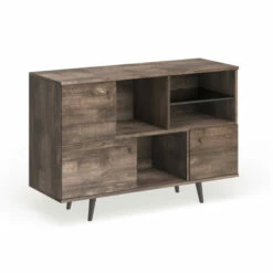 Hot Sale 💯 Carson Carrington Hitra Mid-century 3-cabinet Buffet Brown 😀