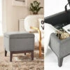 Best deal ⌛ Carson Carrington Ickornetorp Tufted Fabric Grey Storage Ottoman Beige 😍 -Carson Carrington Sales unnamed file 1096