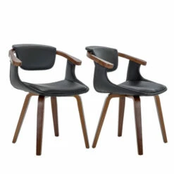 Top 10 🛒 Carson Carrington Ydermossa PU Leather & Wood Upholstered Dining Armchair (Set 2) Grey 🎁 -Carson Carrington Sales unnamed file 1106