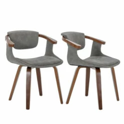 Top 10 🛒 Carson Carrington Ydermossa PU Leather & Wood Upholstered Dining Armchair (Set 2) Grey 🎁 -Carson Carrington Sales unnamed file 1107