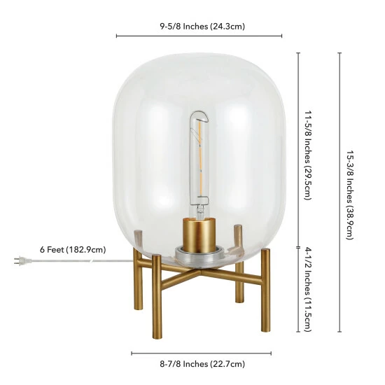 Buy 🥰 Carson Carrington Sagen Glass And Brass Table Lamp 🤩 8 Buy 🥰 Carson Carrington Sagen Glass And Brass Table Lamp 🤩 - Image 6