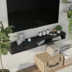 Promo 💯 Carson Carrington Rydstorp Wall-mounted TV Console Cappuccino ✨ -Carson Carrington Sales unnamed file 1187