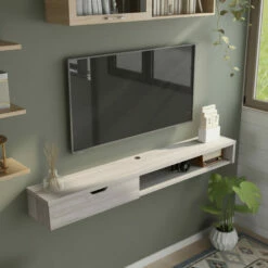 Promo 💯 Carson Carrington Rydstorp Wall-mounted TV Console Cappuccino ✨ -Carson Carrington Sales unnamed file 1189