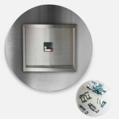 Cheapest ✔️ Carson Carrington Tomming 'Blue And Yellow Color Spatters III' Oversized Modern Wall Clock 🤩 -Carson Carrington Sales unnamed file 1243