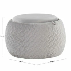 New ✔️ Carson Carrington Astrid Pouf With Tray Top Black ⌛ -Carson Carrington Sales unnamed file 1283