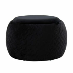 New ✔️ Carson Carrington Astrid Pouf With Tray Top Black ⌛ -Carson Carrington Sales unnamed file 1284