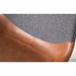 Budget 🎉 Carson Carrington Viktorp Industrial Two-Tone Chair (Set Of 2) Brown Faux Leather/grey Fabric 🤩 -Carson Carrington Sales unnamed file 1288