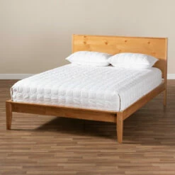 Coupon 🎁 Carson Carrington Vildbjerg Rustic Oak Brown Wood Platform Bed 👏 -Carson Carrington Sales unnamed file 1342