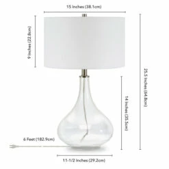 Top 10 ⭐ Carson Carrington Sagmyra Clear Glass Table Lamp 🔔 -Carson Carrington Sales unnamed file 1347