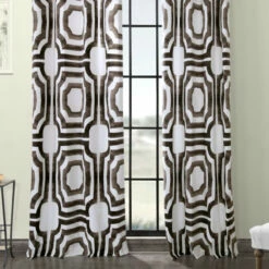 Cheapest 🛒 Carson Carrington Juby Grommet Printed Cotton Curtain (1 Panel) Mecca Blue ⭐ -Carson Carrington Sales unnamed file 1389