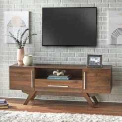 New ✨ Carson Carrington Arendal Mid-century TV Stand Black 🥰 -Carson Carrington Sales unnamed file 143