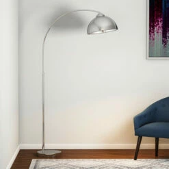 Outlet 🧨 Carson Carrington Egersund Chrome Arc Floor Lamp 🤩