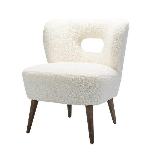 Best Sale โญ Carson Carrington Ullna Lambskin Sherpa Upholstery Barrel Chair Ivory ๐ 4 Best Sale โญ Carson Carrington Ullna Lambskin Sherpa Upholstery Barrel Chair Ivory ๐ - Image 2