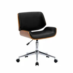 New ❤️ Carson Carrington Herning Wood And PU Leather Office Chair Black 😍 -Carson Carrington Sales unnamed file 1484
