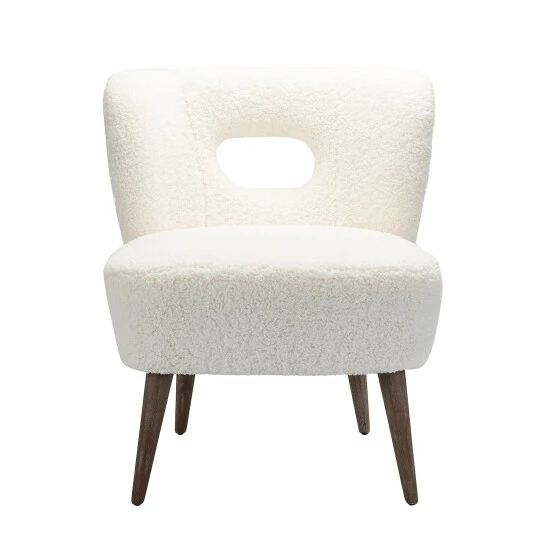 Best Sale โญ Carson Carrington Ullna Lambskin Sherpa Upholstery Barrel Chair Ivory ๐ 6 Best Sale โญ Carson Carrington Ullna Lambskin Sherpa Upholstery Barrel Chair Ivory ๐ - Image 4