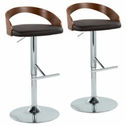 Budget 💯 Carson Carrington Stavanger Adjustable Bar Stool (Set Of 2) White Pu/zebra Wood/black Oval 😀 -Carson Carrington Sales unnamed file 1499