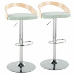 Budget 💯 Carson Carrington Stavanger Adjustable Bar Stool (Set Of 2) White Pu/zebra Wood/black Oval 😀 -Carson Carrington Sales unnamed file 1503