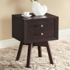 Top 10 👏 Carson Carrington Solna Modern Mid-century Modern Brown Nightstand ❤️
