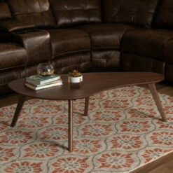 Outlet 😉 Carson Carrington Battrask Walnut Finished Coffee Table 🔥