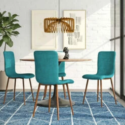 Budget ❤️ Carson Carrington Mid-century Modern Fabric Dining Chairs (Set Of 4) Grey/walnut 🤩 -Carson Carrington Sales unnamed file 157