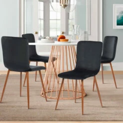 Budget ❤️ Carson Carrington Mid-century Modern Fabric Dining Chairs (Set Of 4) Grey/walnut 🤩 -Carson Carrington Sales unnamed file 159