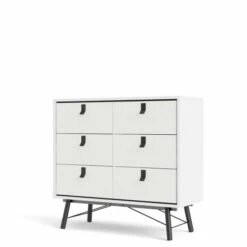 Budget 🤩 Carson Carrington Ry 6-Drawer Chest Black Matte/walnut 🎁 -Carson Carrington Sales unnamed file 1698