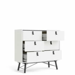 Budget 🤩 Carson Carrington Ry 6-Drawer Chest Black Matte/walnut 🎁 -Carson Carrington Sales unnamed file 1699