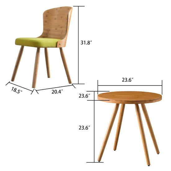 Budget ๐ Carson Carrington Rogaland Modern Bamboo Mid-century 3-piece Dining Set Black โ๏ธ 6 Budget ๐ Carson Carrington Rogaland Modern Bamboo Mid-century 3-piece Dining Set Black โ๏ธ - Image 4