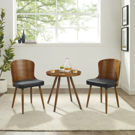 Budget ๐ Carson Carrington Rogaland Modern Bamboo Mid-century 3-piece Dining Set Black โ๏ธ 8 Budget ๐ Carson Carrington Rogaland Modern Bamboo Mid-century 3-piece Dining Set Black โ๏ธ - Image 6