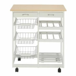 Flash Sale 😀 Carson Carrington Dalur Wood & Steel Rolling Kitchen Cart 🎉 -Carson Carrington Sales unnamed file 1734