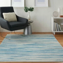 Outlet 🧨 Carson Carrington Molle Abstract Area Rug Aqua/white 🛒