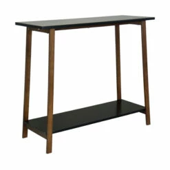 Hot Sale 🔥 Carson Carrington Kakarberg 2-Tier Solid Bamboo Frame Console Table Caramel & Black 👍 -Carson Carrington Sales unnamed file 1769