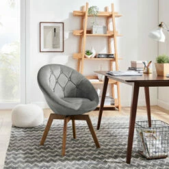 Brand new 👍 Carson Carrington Kallax Swivel Accent Chair Dark Gray Faux Letather 😉 -Carson Carrington Sales unnamed file 1796