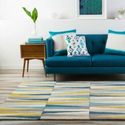 Top 10 🔔 Carson Carrington Raahe Hand-Tufted Geometric Pattern Wool Area Rug Blue 🎉