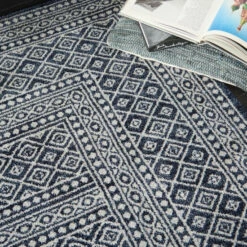 Cheapest 🧨 Carson Carrington Rantorp Royal Moroccan Eclectic Area Rug Navy/grey 🔔 -Carson Carrington Sales unnamed file 1856