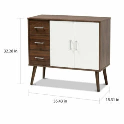 Best Pirce ⭐ Carson Carrington Agnew Mid-century Modern 3-drawer Sideboard Buffet 😉 -Carson Carrington Sales unnamed file 1868