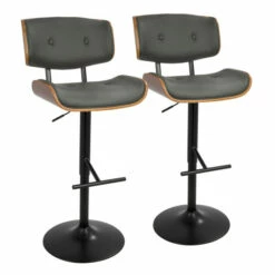 New ✔️ Carson Carrington Leksand Adjustable Bar Stool (Set Of 2) Black Faux Leather 🌟 -Carson Carrington Sales unnamed file 1899