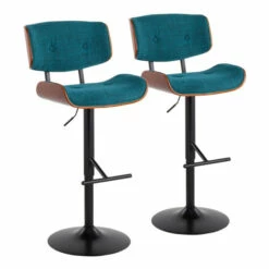 New ✔️ Carson Carrington Leksand Adjustable Bar Stool (Set Of 2) Black Faux Leather 🌟 -Carson Carrington Sales unnamed file 1903