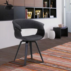 Best Pirce ✨ Carson Carrington Vamdrup Modern Dining Chair In Charcoal Black And Charcoal 🔔
