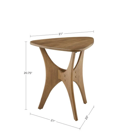 Wholesale โ๏ธ Carson Carrington Vintrosa Brown Triangle Wood Side Table ๐คฉ 9 Wholesale โ๏ธ Carson Carrington Vintrosa Brown Triangle Wood Side Table ๐คฉ - Image 7