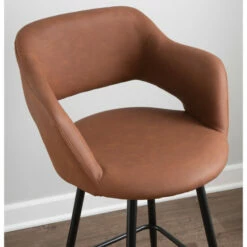 New 🥰 Carson Carrington Vallen Faux Leather Bar Stools (Set Of 2) - N/A Grey 🔔 -Carson Carrington Sales unnamed file 1923