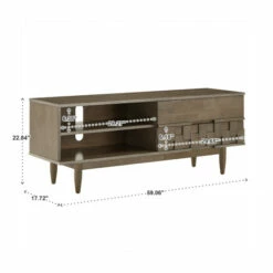 Promo 🔔 Carson Carrington Tessuto 59-inch Entertainment Center Tobacco Finish ✨ -Carson Carrington Sales unnamed file 1952