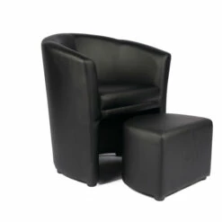 Cheapest ⌛ Carson Carrington Junkboda Accent Club Chair With Foot Stool Black 🎁 -Carson Carrington Sales unnamed file 1962