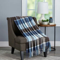 Coupon ✔️ Carson Carrington Uusikaupunki Oversized Acrylic Throw Grey And White Plaid 🎉 -Carson Carrington Sales unnamed file 1971