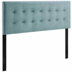 Hot Sale 😉 Carson Carrington Labbgard Queen Biscuit Tufted Velvet Headboard Gray ⭐ -Carson Carrington Sales unnamed file 198
