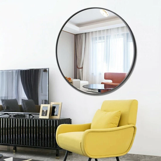 Cheap ๐ Carson Carrington Salmi Large Aluminum Alloy Round Mirror Grey โ 7 Cheap ๐ Carson Carrington Salmi Large Aluminum Alloy Round Mirror Grey โ - Image 5