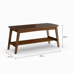 New 🧨 Carson Carrington Karkkila Mid-Century Modern Scandinavian Style Dark Walnut Coffee Table ✨ -Carson Carrington Sales unnamed file 2027