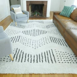 Best Pirce 🛒 Carson Carrington Taxinge Shag Area Rug Burnt Orange 💯