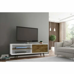 Wholesale ๐คฉ Carson Carrington Sortland Wooden Modern TV Stand White/rustic Brown ๐ฅฐ